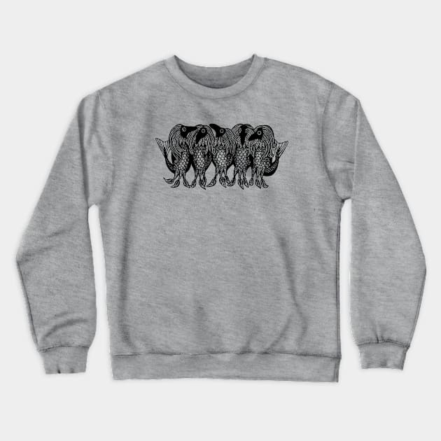 Wall of Amabie Crewneck Sweatshirt by ZooInk5